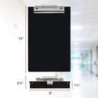 Saunders Black Metal Storage Clipboard Folio  Letter Size  Locking Latch