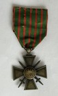 France  French 1914-17 Croix De Guerre War Cross Bravery Medal With 2 Stars