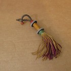 Vtg Authentic Tuareg Tassel Mali African Multicolor Leather Fringe Handmade 8 