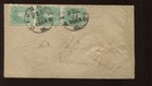 Confederate States 3 Strip Of 3 Stamps On Cover With Csa Cert Hv219