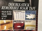 Lot Of 2 Double Stick Removable Foam Tape 48  X 1  Each  New Free Shipping
