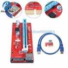 Usb 3 0 Pcie Pci-e Express 1x To 16x Extender Riser Card Adapter Power Cable