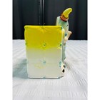 Vintage Ceramic Circus Elephant Planter Japan Mid Century Nursery Decor Green