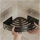 2pc Shower Caddy Bathroom Suction Shelf Storage Shampoo Soap Holder No Drill