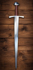 Handmade 5160 Steel Sword     25  Blade     Mirror Polish     Leather Scabbard