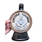 Jim Beam Decanter Antioch Illinois 75th Anniversary Sequoia 1968 Brown Excellent