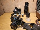 Vintage Minolta Xe-7 35mm Slr Camera Lot 50mm F 1 7 Soligor Zoom Flash Case