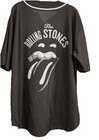 Rolling Stones Tonal Baseball Jersey Complex Sz  Xl Black 