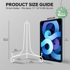 Artliving  2 Pack 10  Iron Large Plate Stand  White Iron Easel Plate Display Pho