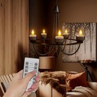 Rechargeable Tea Lights With Remote  6pcs Led Electric Flameless Flickering C   