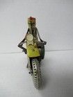 Vintage Marx Tin Litho Wind-up Motorcycle With Siren - Working - Faded