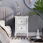 Bonnlo White Nightstand Set Of 2 Nightstands 2 Drawers Bed Side Table night