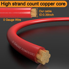 0 Gauge Amp Wiring Kit 3000w Car Amplifier Install Set Power Ground Rca Cable