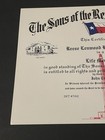 The Sons Of The Republic Of Texas Life Member Certificate Signed 2003 The Alamo