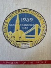 Rare 1939 San Francisco World s Fair - Tablecloth- Excellent Condition
