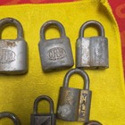 Vintage Antique Lot Of 8 Padlocks Yale   Towne Mfg  Co    Corbin  