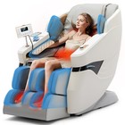 White 3d Full Body Zero Gravity Massage Chair Recline Ai Voice wireless Charging