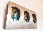 Aviation Furniture Airplane Window Cabinet bar 3 Windows