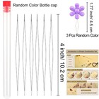 6 Pcs Beading Needles For Seed Beads Bead Jewelry Making White