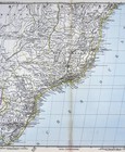 1881 Petermann Map - Se Brazil Rio De Janeiro Sao Paulo Santos Bahia Curitiba Br