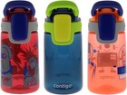  3 Pack  Contigo Kids Spill Proof Water Bottles 14oz Cardinal Nautical Nectarine