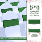 Kinlop 50x Spandex Chair Sashes Bows Bands Slider For Wedding Party Decorations