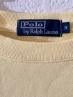 Polo By Ralph Lauren Men Yellow Sweat Sweater Size Medium