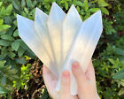 Large 8  Polished Selenite Charging Station With Point  Crystal Selenite Plate