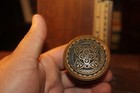 Antique Victorian Era Pair Of Ornate Brass Door Knobs 