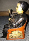 Antique J e  Stevens Cast Iron Tammany Mechanical Bank June 8 1875 From Estate