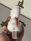 Ty Disney Frozen Olaf Beanie Babies Sparkles 5    Plush With Plastic Key Clip