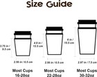3 Pack Reusable Insulated Neoprene Iced Coffee Sleeves 3 S m l  Bohemian 