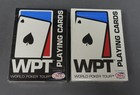 World Poker Tour Chip Set W  Rule Book 2-pack Cards Sealed cherry Wood Case