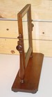Antique Victorian Gentleman s Wood Swivel Shaving Dresser Mirror Topper 1910 s