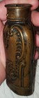 Antique Civil War Brass 3 Compartment Powder Flask W  Area For Caps   Balls Vafo