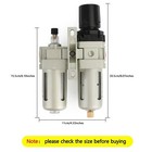 3 8  Air Compressor Filter Oil Water Separator Trap Tools W  Regulator Gauge
