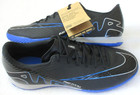 Nike Men s Zoom Vapor 15 Academy Ic Soccer Shoes Black Hyper Royal Size 10 5 New