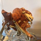 Vintage Mini Toy Horse Leather Saddle  4   