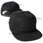 Usa Flag Patch Snapback Flat Bill Adjustable Patriotic Baseball Cap Mens Hat