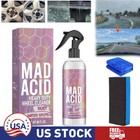 2 X Mad Acid- Heavy-duty Wheel Cleaner  Water Spot Remover For Car glass Cleaner