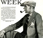 1923 Original Styleplus Mens Clothing Ad  Young Man W  Pipe   Cap  Baltimore Md