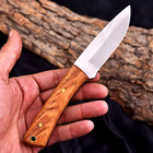 Hand Made Forge High Carbon Steel Hunting Skinner Knife W Leather Sheath Uu 32