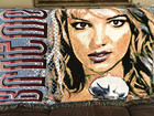 Vintage Britney Spears Official 2000 Tour Woven Tapestry Throw Blanket Y2k 55x41