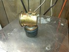 Justrite Lever Feed Brass Carbide Acetylene Miners Cap Lamp 1913 Tapered Spade
