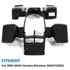 Front   Rear Fender Plastic Body For 1987-2006 Yamaha Banshee 350 Yfz350    black   
