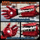 Us    1 1 Iron Man Mk5 Gauntlet Arm Wearable Cosplay Armor Voice remote Control