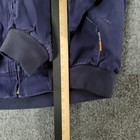 Rasco Fr Jacket Mens Size Xl Navy Blue Flame Resistant Hooded Canvas Workwear