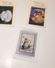 Lot 4 Snowman Winter Tole Painting Pattern Packets Folk Art Christmas Vintage