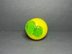 Vtg Murano Style Hand Blown Glass Decorative No Stem Yellow Lemon Fruit 2 75 