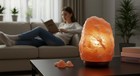 Himalayan Salt Lamp Handcarved Pink Rock Crystal Night Light Living Room 911lbs